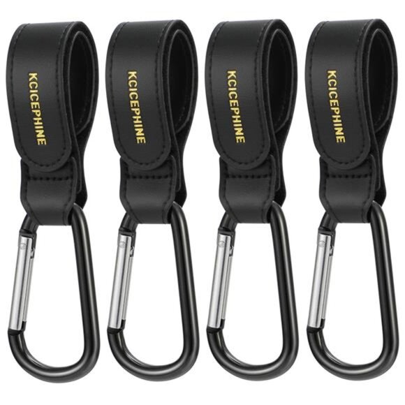 4Pack Stroller Hooks Clips Adjustable Baby Pram Bag Hanger Shopping Cart Accesso - Picture 1 of 7